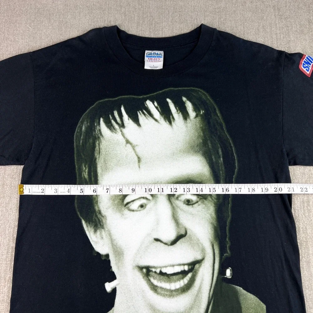 Vintage 1998 The Munsters Snickers A&W Promo T-Shirt Mens L Black Herman Munster - Picture 5 of 8